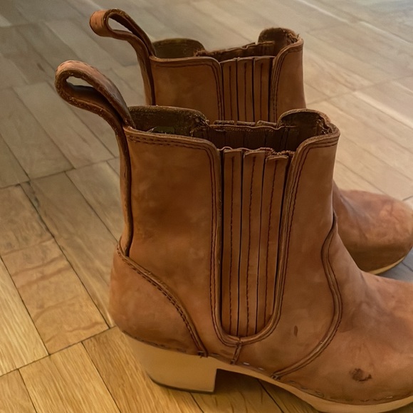 Hasbeens Swedish Wood bottom clog boots - Picture 9 of 10